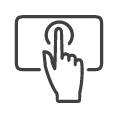 2D point of touch 2D point of touch